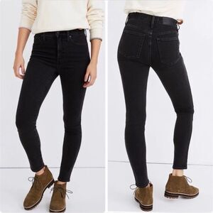 Madewell 10" High-Rise Skinny Jeans in Starkey Wash Vintage Black 28